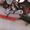 Motormover zijstandaard extension rood LV8